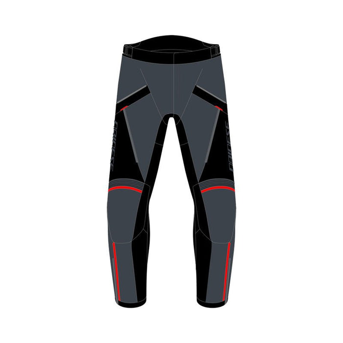 DAINESE TEMPEST 3 D-DRY LADY PANTS - EBONY/BLACK/LAVA-RED (54) - Driven Powersports Inc.80510194058452674591-80E-42