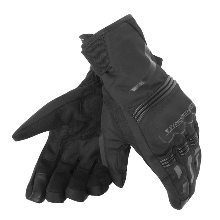 DAINESE TEMPEST UNISEX D - DRY SHORT GLOVES - BLACK/RED (3XS) - Driven Powersports Inc.80526441635681815872 - R08 - L