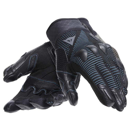 DAINESE UNRULY WOMAN ERGO - TEK GLOVES BLACK/OCEAN (XS) - Driven Powersports Inc.80510195433632815970 - 22I - XS