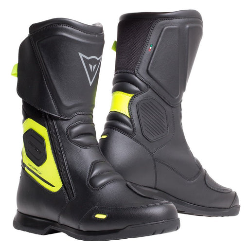 DAINESE X - TOURER D - WP BOOTS - BLACK/NEON YELLOW (50) - Driven Powersports Inc.80526448203481795222 - 604 - 45