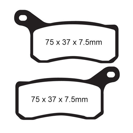 DEMON BRAKE PADS - SINTERED - (FA462R) (PATP - 1154) - Driven Powersports Inc.210 - 462RPATP - 1154