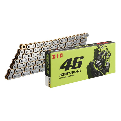 DID 525VR46 CHAIN 120L (SILVER/GOLD) - Driven Powersports Inc.4525516249256M525VR46SG120