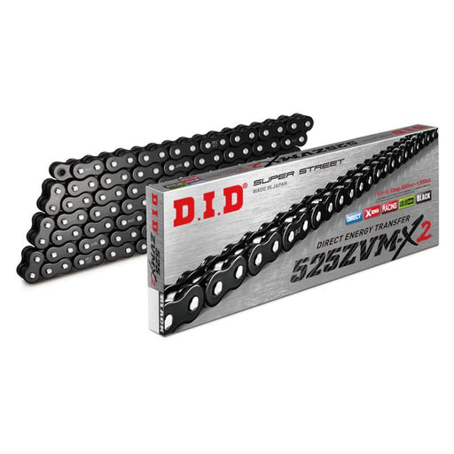 DID 525ZVMX2 BLACK CHAIN 124L (BLACK) (M525ZVMX2X124) - Driven Powersports Inc.M525ZVMX2X124