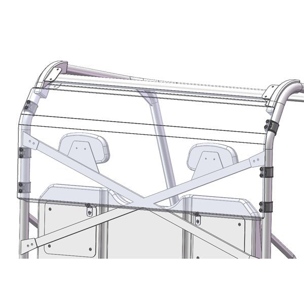 DIRECTION2 REAR WINDSHIELD (HARD COAT) POLARIS RAN CREW/DIESEL (RNGXPWS3003A) - Driven Powersports Inc.779420947089RNGXPWS3003A