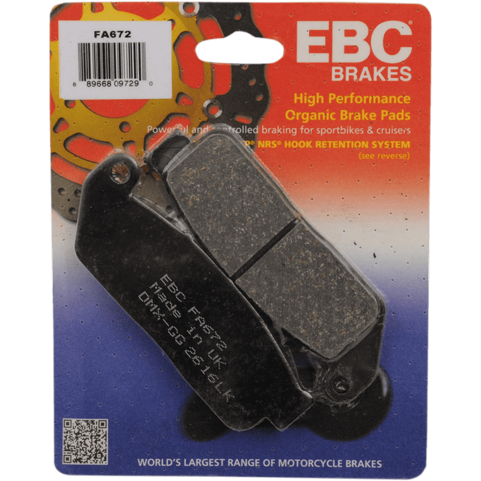 EBC BRAKE PADS - FA SERIES - FA672 - Driven Powersports Inc.889668097290FA672