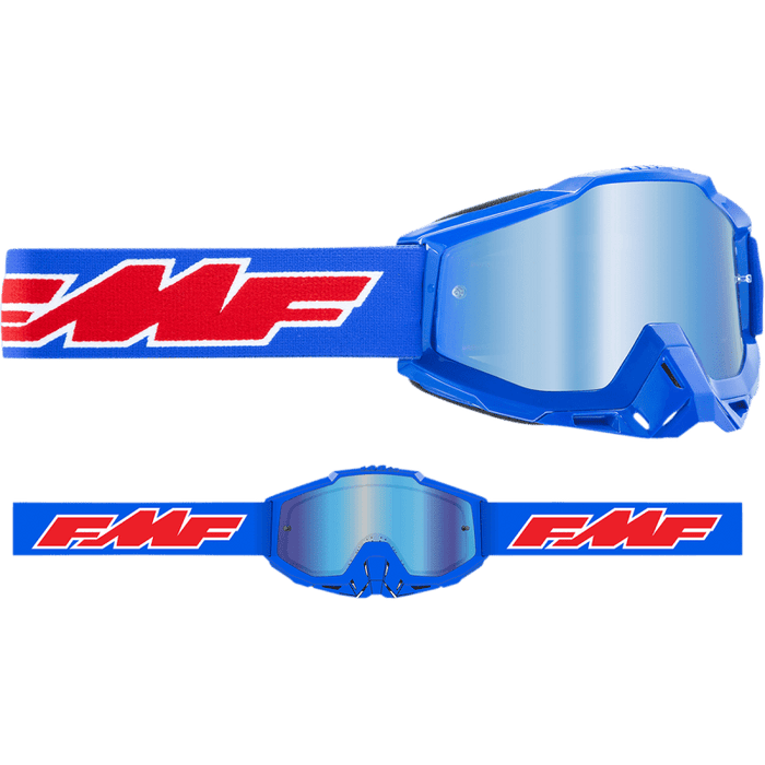 FMF POWERBOMB GOGGLE ROCKET - MIRROR BLUE LENS - Driven Powersports Inc.196261011616F-50037-00002