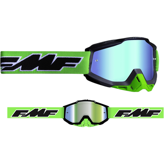 FMF POWERBOMB GOGGLE ROCKET - MIRROR GREEN LENS - Driven Powersports Inc.196261011623F-50037-00007