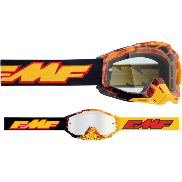 FMF POWERBOMB GOGGLE SPARK - CLEAR LENS - Driven Powersports Inc.196261011562F-50036-00005