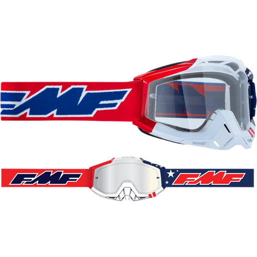 FMF POWERBOMB GOGGLE US OF A - CLEAR LENS - Driven Powersports Inc.196261011586F-50036-00006