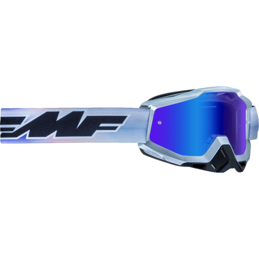 FMF POWERBOMB GOOGLE AFTERBURN - MIRROR BLUE LENS - Driven Powersports Inc.196261038460F - 50037 - 00012