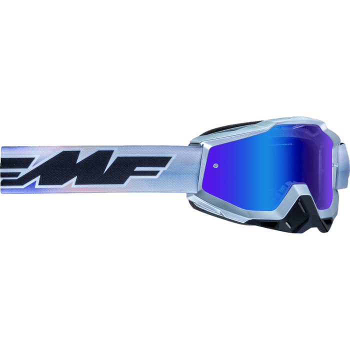 FMF POWERBOMB GOOGLE AFTERBURN - MIRROR BLUE LENS - Driven Powersports Inc.196261038460F - 50037 - 00012