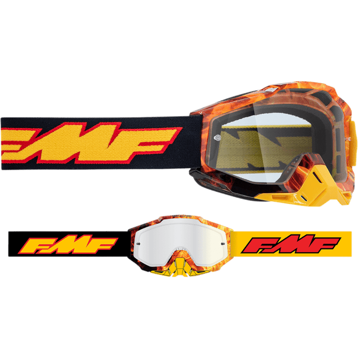 FMF POWERBOMB YOUTH GOGGLE SPARK - CLEAR LENS - Driven Powersports Inc.196261011784F-50047-00004