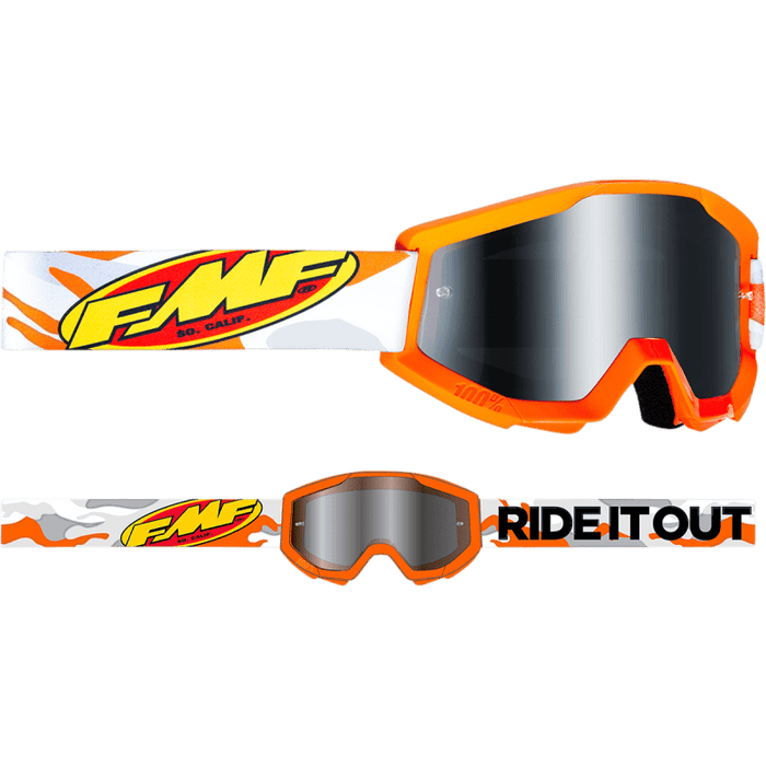 FMF POWERCORE GOGGLE ASSAULT - MIRROR SILVER LENS - Driven Powersports Inc.196261012019F-50051-00002