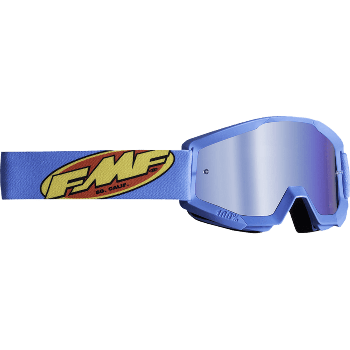 FMF POWERCORE GOGGLE CORE CYAN - MIRROR BLUE LENS - Driven Powersports Inc.196261012033F-50051-00004