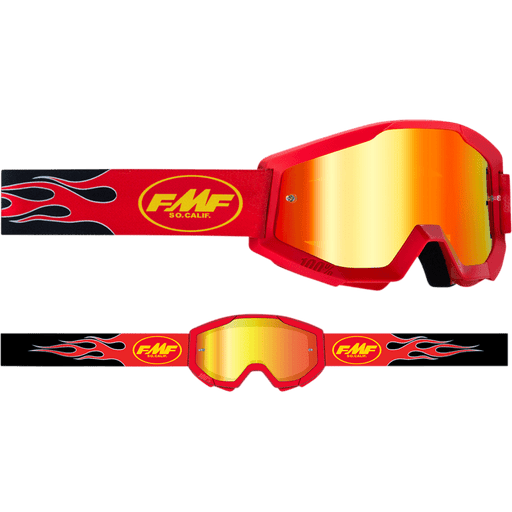 FMF POWERCORE GOGGLE FLAME - MIRROR RED LENS - Driven Powersports Inc.196261012071F-50051-00008