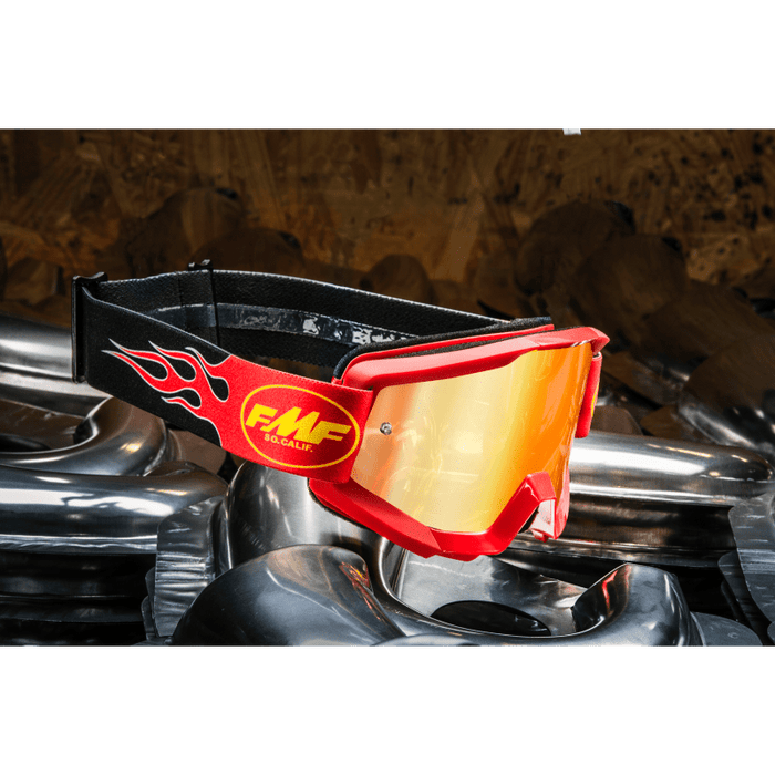 FMF POWERCORE GOGGLE FLAME - MIRROR RED LENS - Driven Powersports Inc.196261012071F-50051-00008