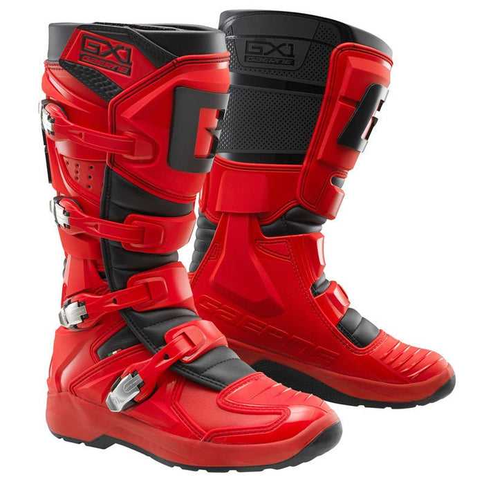 GAERNE GX-1 EVO MX BOOTS - RED/BLACK (39.5) (2193-015-39.5) - Driven Powersports Inc.2193-015-39.5