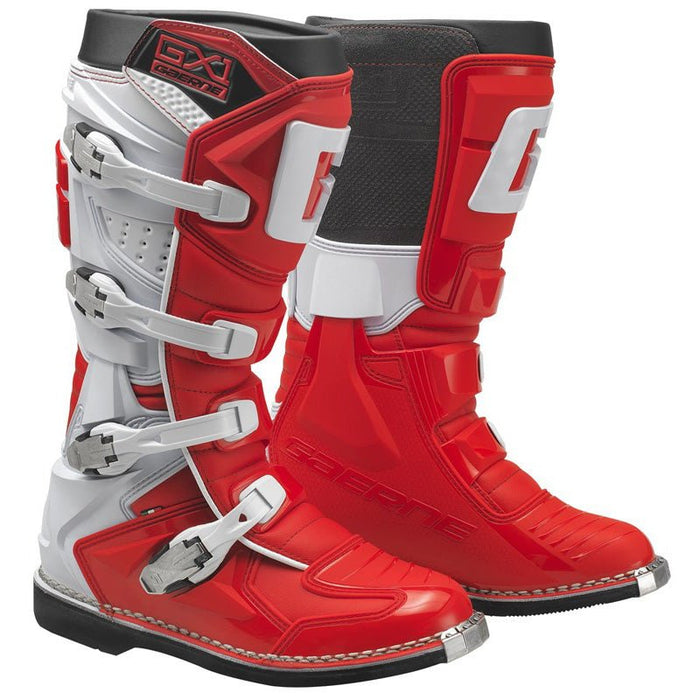 GAERNE GX - 1 MX BOOTS - WHITE/RED (44.5) (2192 - 005 - 44.5) - Driven Powersports Inc.20000002138422192 - 005 - 44.5