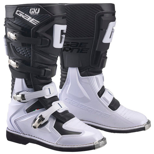 GAERNE GX-J JUNIOR MX BOOTS - BLACK/WHITE (34) (2169-004-34) - Driven Powersports Inc.20000002251352169-004-34