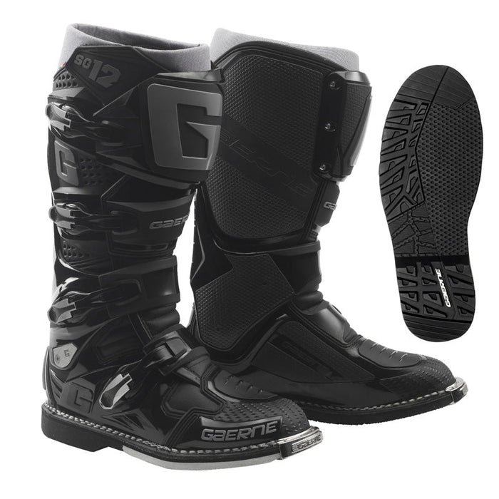 GAERNE MX SG-12/BLACK ENDURO SOLE SIZE: 45 - Driven Powersports Inc.20000002136822177-071-42