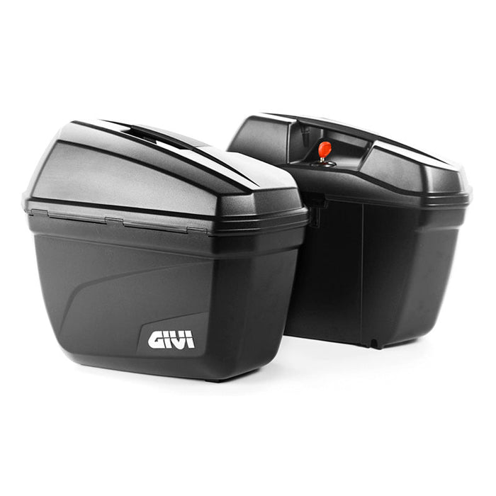 GIVI E22 BLACK 22 LITRES GIVI CASE /2PCS (E22N) - Driven Powersports Inc.8019606179142E22N