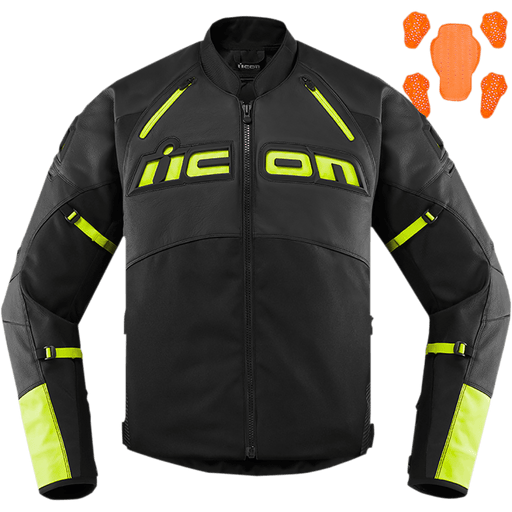 ICON JKT CONTRA2 CE HIVIZ - Driven Powersports Inc.2810 - 36552810 - 3655