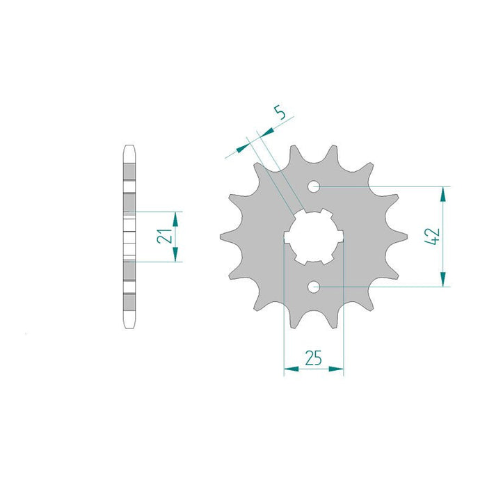 ITL FRONT SPROCKET 520P 13T (110628) - Driven Powersports Inc.110 - 628110628