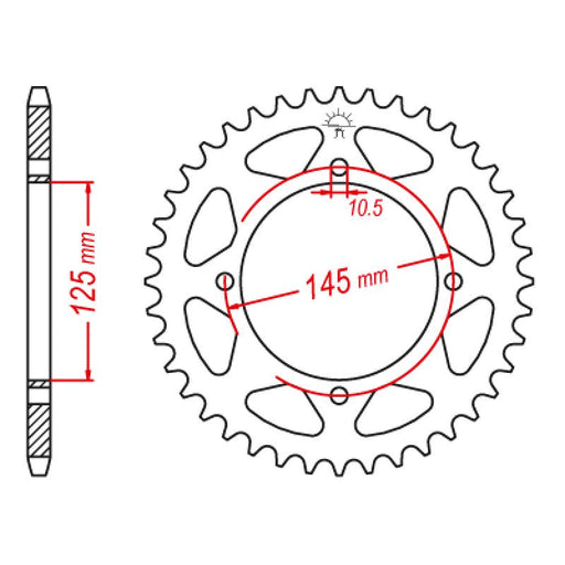 ITL REAR SPROCKET 520P 42T (111646) - Driven Powersports Inc.111646111646