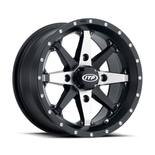 ITP CYCLONE WHEEL 15X7 4/110 5+2 BLACK MACHINED - Driven Powersports Inc.0709641162531522307727B