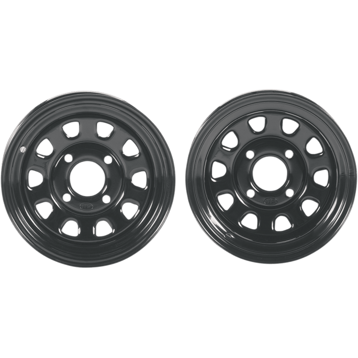 ITP DELTA STEEL 14X7 4/137 4+3 12MM HOLE BLACK - Driven Powersports Inc.0709641176631422319014B