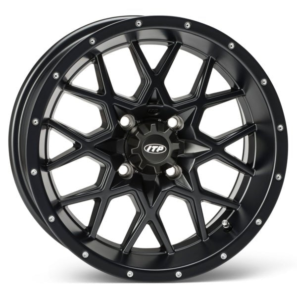 ITP HURRICANE 16X7 4/136 5+2 BLACK (1621965017B) - Driven Powersports Inc.0709640294921621965017B