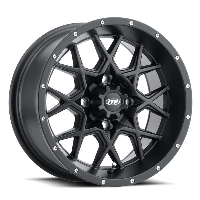 ITP HURRICANE 16X7 4/136 5+2 BLACK (1621965017B) - Driven Powersports Inc.0709640294921621965017B