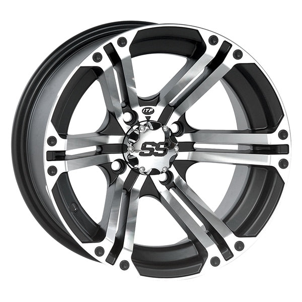 ITP SS ALLOY SS212 12XL7 4/137 5+2 10MM (BLACK MACHINED) (1228370404B) - Driven Powersports Inc.0332590032321228370404B