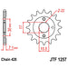 JT SPROCKETS SPROCKET FRONT 428 15T (JTF1257.15) - Driven Powersports Inc.824225200157JTF1257.15