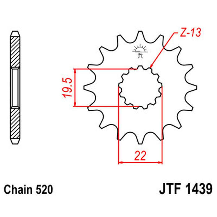 JT SPROCKETS SPROCKET FRONT 520 11T (JTF1439.11) - Driven Powersports Inc.824225200713JTF1439.11