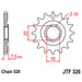 JT SPROCKETS SPROCKET FRONT 520 12T (JTF326.12) - Driven Powersports Inc.824225202489JTF326.12