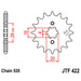 JT SPROCKETS SPROCKET FRONT 520 12T (JTF422.12) - Driven Powersports Inc.824225203158JTF422.12