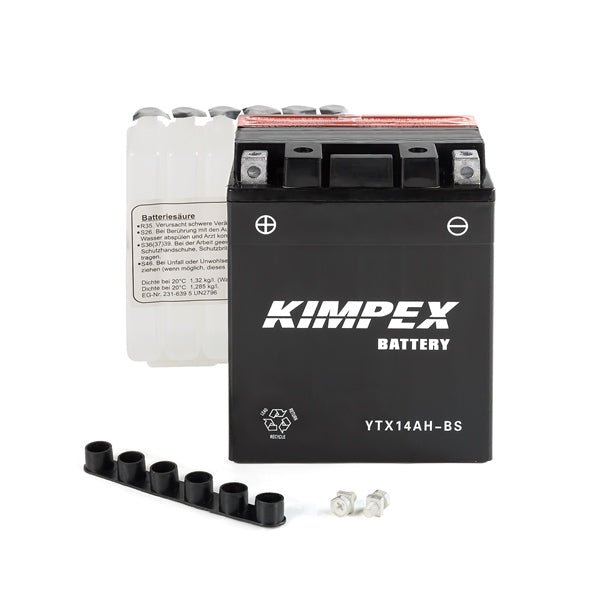 KIMPEX BATTERY MAINTENANCE FREE AGM HIGH PERFORMANCE - Driven Powersports Inc.7492841738793YTX14AH - BS