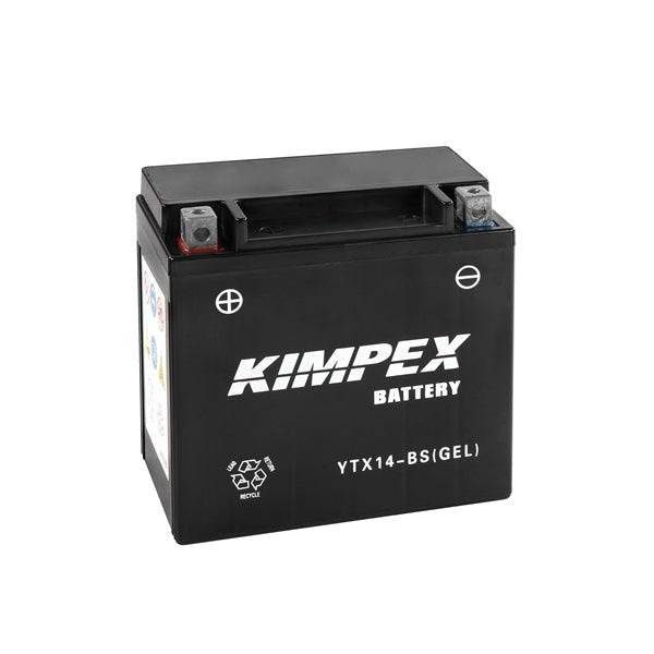 KIMPEX BATTERY MAINTENANCE FREE AGM (HTX14 - BS(GEL)) - Driven Powersports Inc.779422765667HTX14 - BS(GEL)