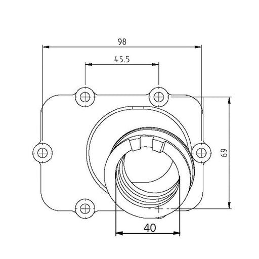 KIMPEX CARBURETOR ADAPTER MOUNTING FLANGE (420 - 867 - 105) - Driven Powersports Inc.4779422252075420 - 867 - 105