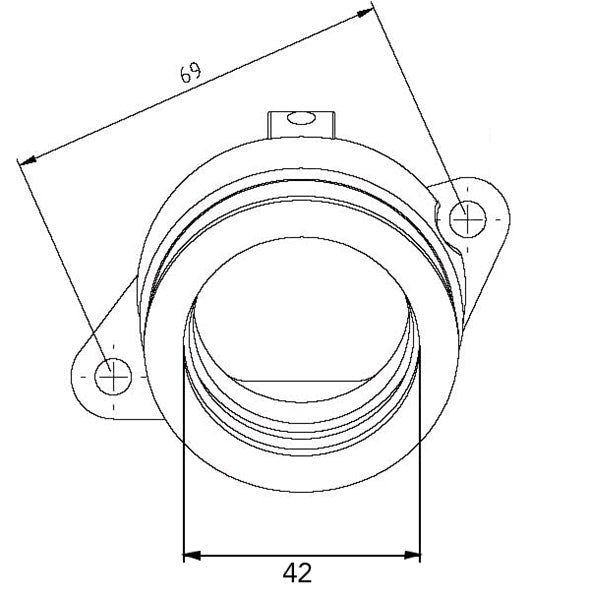 KIMPEX CARBURETOR ADAPTER MOUNTING FLANGE (8FA - 13596 - 00) - Driven Powersports Inc.7794222692958FA - 13596 - 00