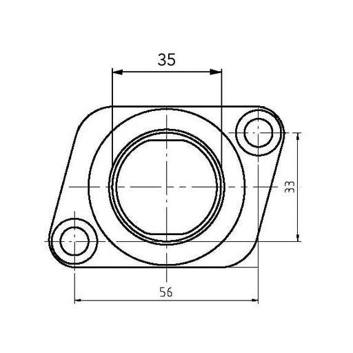 KIMPEX CARBURETOR ADAPTER MOUNTING FLANGE - Driven Powersports Inc.77942212779307 - 100 - 25