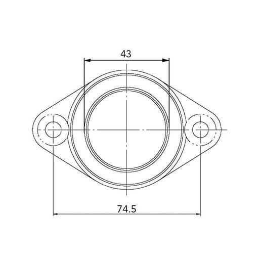 KIMPEX CARBURETOR ADAPTER MOUNTING FLANGE - Driven Powersports Inc.77942264884707 - 105 - 01