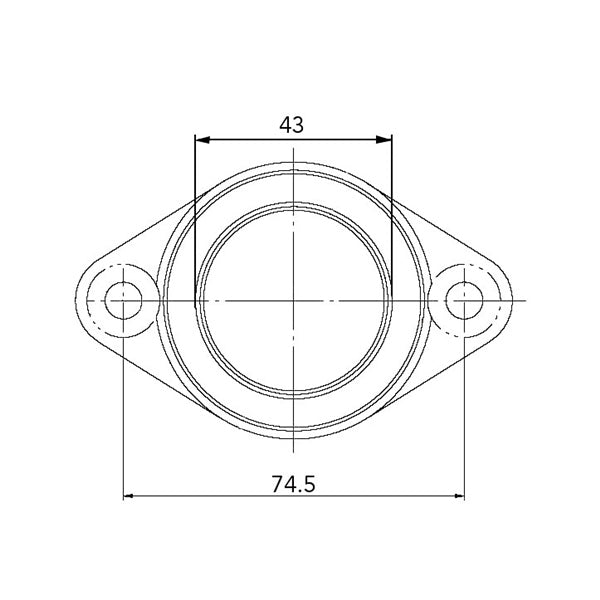 KIMPEX CARBURETOR ADAPTER MOUNTING FLANGE - Driven Powersports Inc.77942264884707 - 105 - 01