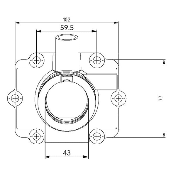 KIMPEX CARBURETOR ADAPTER MOUNTING FLANGE - Driven Powersports Inc.7794222106861253146