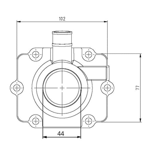 KIMPEX CARBURETOR ADAPTER MOUNTING FLANGE - Driven Powersports Inc.7794222107161253217