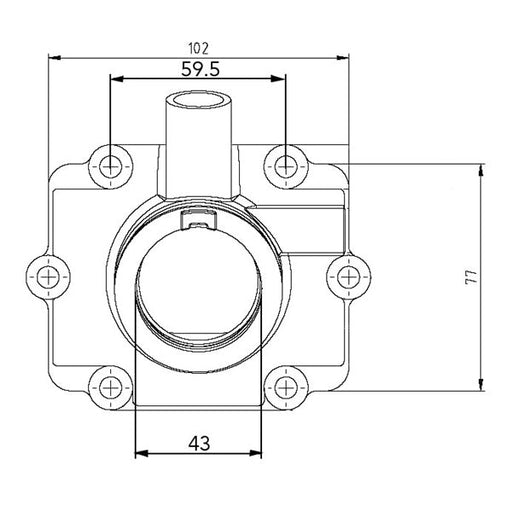 KIMPEX CARBURETOR ADAPTER MOUNTING FLANGE - Driven Powersports Inc.7794222107091253259