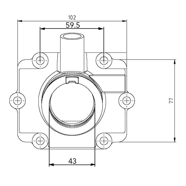 KIMPEX CARBURETOR ADAPTER MOUNTING FLANGE - Driven Powersports Inc.7794222107091253259