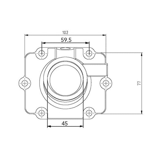 KIMPEX CARBURETOR ADAPTER MOUNTING FLANGE - Driven Powersports Inc.7794222520991253414