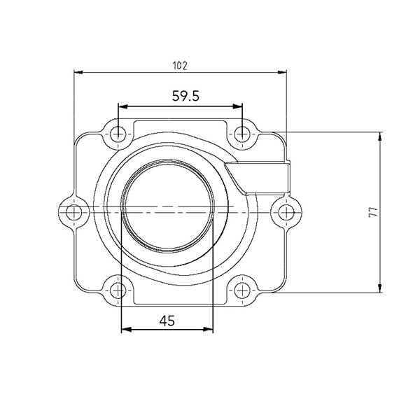 KIMPEX CARBURETOR ADAPTER MOUNTING FLANGE - Driven Powersports Inc.7794222520821253423